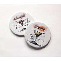 Cocktail Untersetzer, Manhattan Martini Getränkeuntersetzer, Bar Zubehör, Einweihungsgeschenk, Untersetzer Getränkerezept | 5940H Cocktail Untersetzer, Manhattan Martini Getränkeuntersetzer, Bar Zubehör, Einweihungsgeschenk, Untersetzer Getränkerezept | 5940H von KellysMagnets