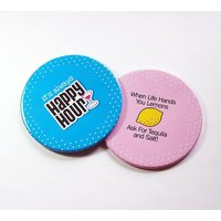 Cocktail Untersetzer, Set Untersetzer, Gastgeschenk, Einweihungsgeschenk, Happy Hour, Tequila, Blau, Rosa | 5123B von KellysMagnets
