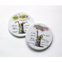 Cocktail Untersetzer, Tom Collins Long Island Eis Tee Bar Zubehör, Einweihungsgeschenk | 5940E Cocktail Untersetzer, Tom Collins Long Island Eis Tee Bar Zubehör, Einweihungsgeschenk | 5940E von KellysMagnets