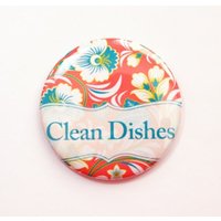 Das Geschirr Sind Sauber, Spülmaschinenmagnet, Küchenmagnet, Clean Dishes, Magnet, Orange, Rot, Floral, Blume, Magnet | 3685 Das Geschirr Sind Sauber, Spülmaschinenmagnet, Küchenmagnet, Clean Dishes, Magnet, Orange, Rot, Floral, Blume, Magnet | 3685 von KellysMagnets