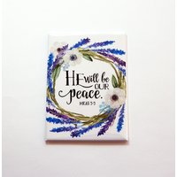 Er Wird Unser Friedensmagnet Sein, Aceo, Kühlschrankmagnet, Küchenmagnet, Religion, Bibelstudium, Micah 55, Lavendar, Floral, Sonntagsschule | 7190 Er Wird Unser Friedensmagnet Sein, Aceo, Kühlschrankmagnet, Küchenmagnet, Religion, Bibelstudium, Micah 55, Lavendar, Floral, Sonntagsschule | 7190 von KellysMagnets