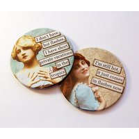Lustige Untersetzer, Wechseljahre, Geschenk Für Sie, Barware, Hot Flashes, Freche Frauen, Retro, Humor | 5039F von KellysMagnets