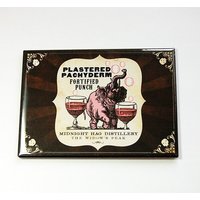 Lustiger Magnet, Elefant Kühlschrankmagnet, Küchenmagnet, Aceo, Humor, Verputzter Dickhäuter | 4600 von KellysMagnets
