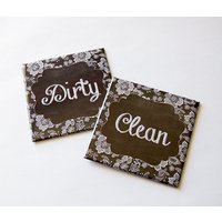 Sauberer Magnet, Sauberer Geschirr Spülmaschinen Küchenmagnet, Kunsttafel | 5625 von KellysMagnets