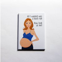 Schwangere Magnet, Lustige Magnete, Schwangerschaft, Humor, Aceo, Kühlschrankmagnet, Rückseite Reiben, Wie Ich Schwanger Wurde, Ungeplante von KellysMagnets