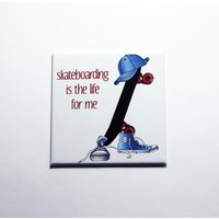 Skateboard Magnet, Skateboarding Ist Das Leben Für Mich, Kühlschrankmagnet, Stocking Stuffer, Skateboarder, Geschenk Ihn | 7339 Skateboard Magnet, Skateboarding Ist Das Leben Für Mich, Kühlschrankmagnet, Stocking Stuffer, Skateboarder, Geschenk Ihn | 7339 von KellysMagnets