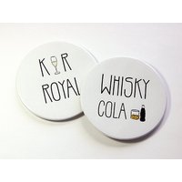 Trinkuntersetzer, Untersetzer, Set Von Untersetzern, Kir Royal, Whisky Cola, Hostess Geschenk, Einweihungsgeschenk, Stocking Stuffer | 5043F Trinkuntersetzer, Untersetzer, Set Von Untersetzern, Kir Royal, Whisky Cola, Hostess Geschenk, Einweihungsgeschenk, Stocking Stuffer | 5043F von KellysMagnets