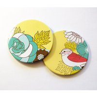 Untersetzer, Blumenuntersetzer, Vogeluntersetzer, Bargeschirr, Set Von Hostess Geschenk, Einweihungsgeschenk, Gelb | 5190D Untersetzer, Blumenuntersetzer, Vogeluntersetzer, Bargeschirr, Set Von Hostess Geschenk, Einweihungsgeschenk, Gelb | 5190D von KellysMagnets