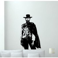 Clint Eastwood Wandtattoos Vinyl Sticker Cowboy Aufkleber Western Wanddekoration Film Geschenk Theater Wandkunst Wild West Schild Poster 1360 von Kellywallstickers