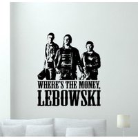 Große Lebowski Wandtattoos Vinyl Aufkleber Where Es The Money Schild Theater Dekor Man Cave Film Geschenk Peel & Stick Wandkunst Poster 1338 von Kellywallstickers