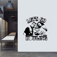 Let Es Go Bowling Wandaufkleber Vinyl Sticker Big Lebowski Schild Wanddeko Auto Aufkleber Man Cave Film Geschenk Schälen Und Kleben Wandkunst Poster von Kellywallstickers