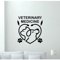 Tierarzt Medizin Wandtattoal Vinyl Aufkleber Vet Tech Wanddeko Geschenk Fenster Schild Wand Kunst Abziehbild Druck 1496 von Kellywallstickers