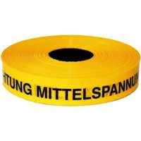 KELMAPLAST Trassen-Warnband 250 m Acht. Mittelspannungskabe gelb von Kelmaplast