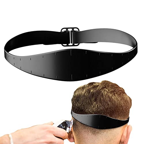 Ausschnitt-Vorlage | Silikon-Hals-Haarführung, gebogenes Silikon-Haarschnittband für DIY-Haarschnitte zu Hause – Buzz, Fade und Taper Guide für Haarschneidemaschinen Keloc von Keloc