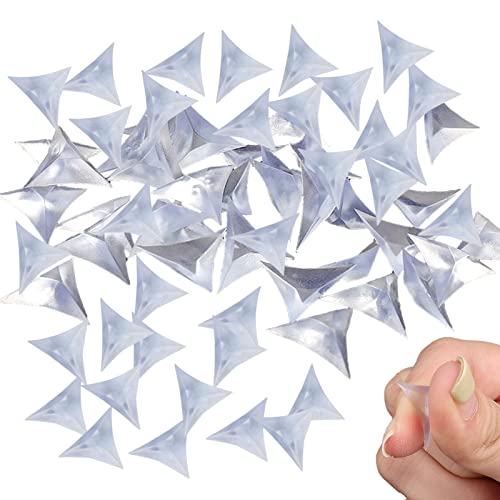 Room Dust Corner Guard, Set of 100 Cabinet Drawer Desk Dust Prevention Guarding Tools, Triangle Transparent Crystal Dust-Proof Corners for Home Keloc von Keloc