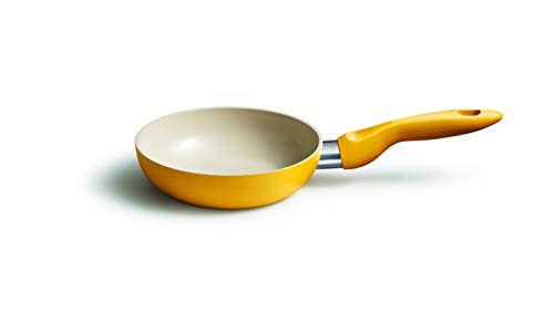 Kelomat, 3509-354, Minipfanne CERAMIC COLOR, Bratpfanne, Durchmesser 16 cm, gelb Kelomat, 3509-354, Minipfanne CERAMIC COLOR, Bratpfanne, Durchmesser 16 cm, gelb von Kelomat