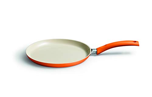 Kelomat, 3530-355, Crêpespfanne CERAMIC COLOR, Pfannkuchenpfanne, Durchmesser 25 cm, orange von Kelomat