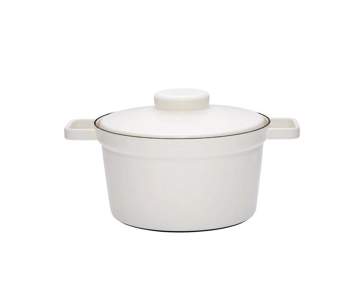 Kelomat Kochtopf Riess Aromapot Topf mit Deckel 24cm weiß 2106-212, (Stück, 1-tlg., Kochtopf), Kochtopf, Bratentopf von Kelomat