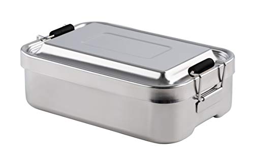 Kelomat Riess, 1995-248, Lunchbox, SONSTIGES, Länge 18 cm, Breite 12 cm, Höhe 7 cm, Gewicht 0.35 kg, Edelstahl, Spezialartikel, rostfrei, silber von Kelomat