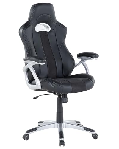 Bürostuhl Höhenverstellbar Ergonomisch Chefsessel Gaming Stuhl, Schreibtischstuhl Homeoffice Drehstuhl 150kg Belastbar, Office Chair Computerstuhl Kunstleder Arbeitsstuhl Bürosessel Bürodrehstuhl von Keltorio