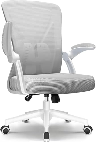 Keltorio Bürostuhl Ergonomisch Höhenverstellbar, Schreibtischstuhl Homeoffice mit klappbaren Armlehnen und Lendenstütze, Drehstuhl aus Mesh, Computerstuhl Office Chair Netzstuhl Arbeitsstuhl (Grau) Keltorio Bürostuhl Ergonomisch Höhenverstellbar, Schreibtischstuhl Homeoffice mit klappbaren Armlehnen und Lendenstütze, Drehstuhl aus Mesh, Computerstuhl Office Chair Netzstuhl Arbeitsstuhl (Grau) von Keltorio