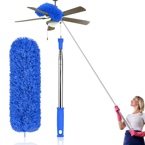 Staubwedel Teleskop Waschbar - 254 cm lang ausziehbar dustr Staubwischer, Teleskopstiel Mikrofaser Staub Wischer, Staubbesen Teleskopgriff Staubbürste Entfernt Mühelos Staub und Spinnweben Blau Staubwedel Teleskop Waschbar - 254 cm lang ausziehbar dustr Staubwischer, Teleskopstiel Mikrofaser Staub Wischer, Staubbesen Teleskopgriff Staubbürste Entfernt Mühelos Staub und Spinnweben Blau von Kelursien