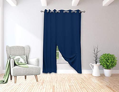 Kelvin Isaac Solid Magnetic Blackout Curtain, 38x84, Royal Blue von Kelvin