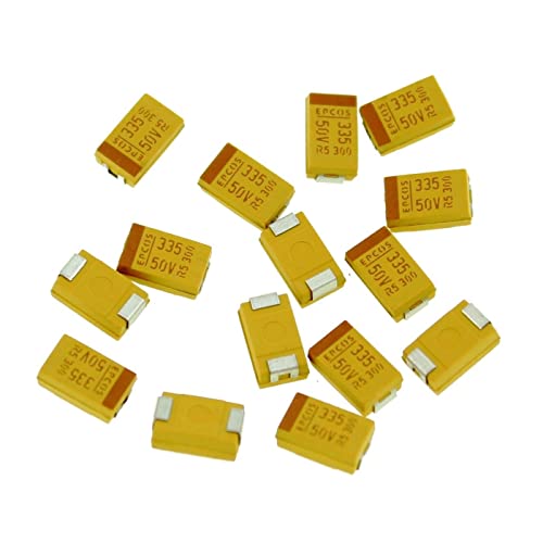 20x Tantal Kondensator SMD 3,3µF 50V 125°C ; Gr. D ; B45196E7335M409 ; 3,3uF von Kemet