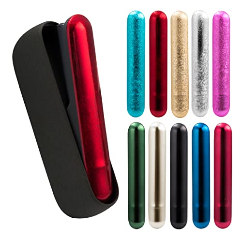 hülle für IQOS (only for iluma ) Seitendeckel Schutzkappe Austauschbare Außenhülle für IQOS (Glitter red) von Keminsung