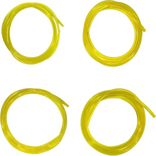 Benzinschlauch, hochwertig, 4 Größen, 5 Fuß lang, für Poulan, Craftman, Kettensäge, Rasentrimmer und Gebläse (gelb) von Kemladio