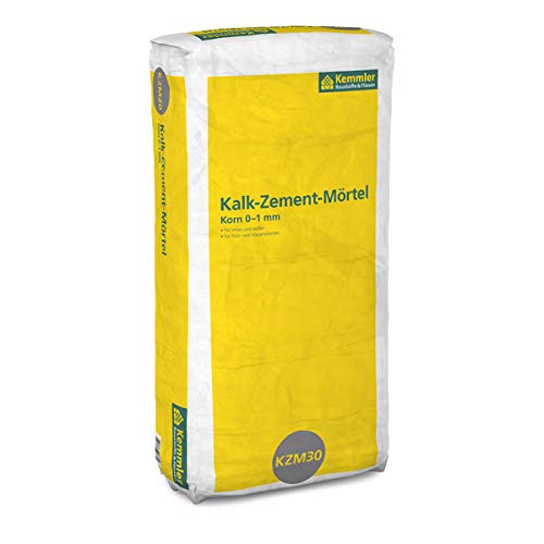 Kemmler KZM30 Kalk-Zement-Mörtel für innen und außen - 30 kg/Sack von Kemmler