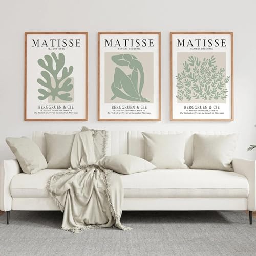 KemneT Abstrakte Matisse-Frau Korallen-Leinwandgemälde Poster und Kunstdrucke grüne Leinwand Wand Bilder Bild Wohnzimmer Inneneinrichtung Heimdekoration 50 x 70 cm x 3 ungerahmt KemneT Abstrakte Matisse-Frau Korallen-Leinwandgemälde Poster und Kunstdrucke grüne Leinwand Wand Bilder Bild Wohnzimmer Inneneinrichtung Heimdekoration 50 x 70 cm x 3 ungerahmt von KemneT