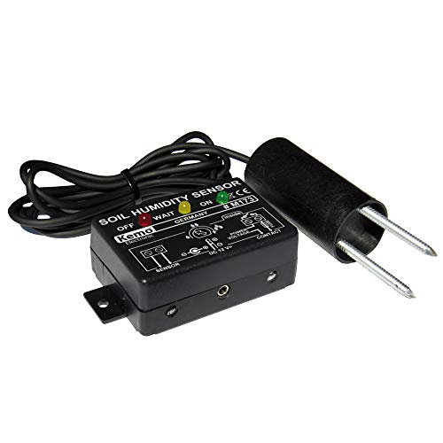 Kemo M173 Bodenfeuchtigkeitssensor 12 V/DC. Mit LED-Anzeige. Potentialfreier Relaiskontakt. Schaltschwelle stufenlos einstellbar von KEMO