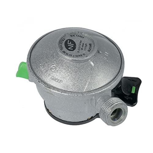 Butane Druckminderer Clip Quick-On-Ventil Durchmesser 27 mm Butagaz mit Gas-Stoppsicherung von Kemper
