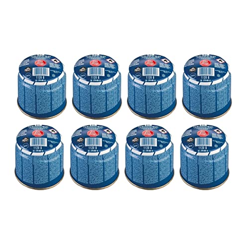 KEMPER Gaskartuschen, 190 g, Butan, durchbohrbar, Sicherheits-Gasstopp, 8 Stück von Kemper
