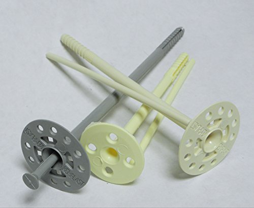 100x Dämmstoffdübel Tellerdübel WDVS Thermodübel PVC Dübel 10x220 von Kemplast