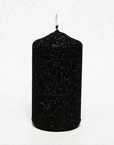 Kerzen Kugelkerze Advent Weihnachten Adventskerzen 4x 60x110mm Schwarz KW-RAK-002 von Kemplast