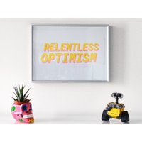 Unerbittliche Optimismus - A3 Risograph Print Unerbittliche Optimismus - A3 Risograph Print von KenDesignStudio
