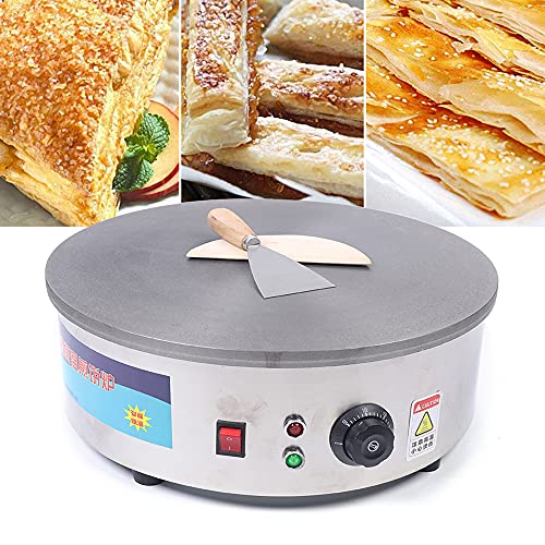 2800W Profi Crêpes Maker Machine Crepesgerät Hohe Qualität Crepes Maker Machine Gastronomie Edelstahl 180-280 ℃ ideal für Crêpes Pancake von KenSyuInt