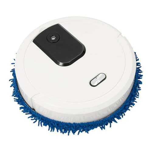 Roboterstaubsauger Intelligent Nass-Trocken Wischfunktion Kehrroboter Staubsauger Saugroboter Automatische Haushalt Wischen Bodenwischerreiniger (Weiß) von KenSyuInt