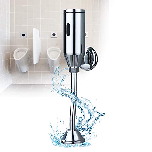 Automatischer Urinal Spülventil Sensor Wandmontage Intelligentes Berührungsloses Urinalspüler Spülset Badezimmer Wasser Auto Urinal Intelligent Sensor Urinal Ventil Vollautomatisches (Ohne Akku) von KenSyuInt