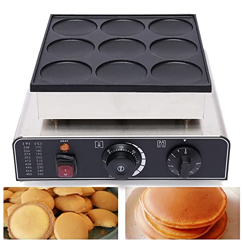 Edelstahl Waffeleisen Waffelautomat Waffeleisen 900 W Display zur Anzeige der Backfarbe von KenSyuInt