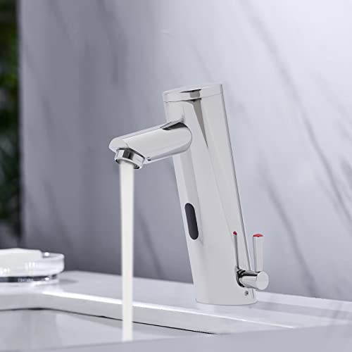 Infrarot Sensor Wasserhahn Bad Waschbecke Armatur Automatische Waschtischarmatur Mischer Hahn Berührungslose Mischbatterie für Küche Badezimmer von KenSyuInt
