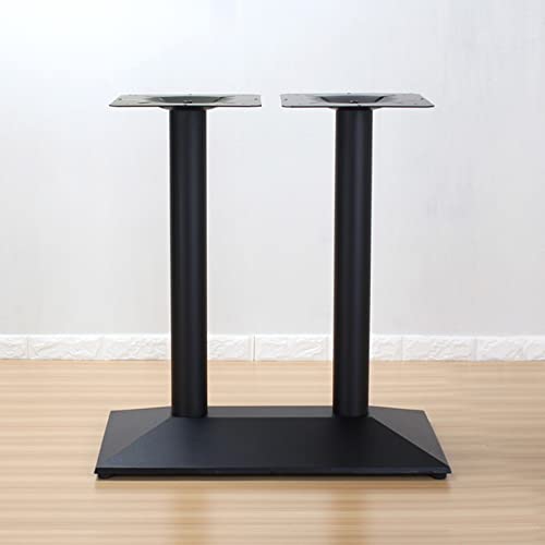 KenSyuInt 72CM Doppel Tischgestell Modell Untergestell Tischfuß Tischbeine Bistro Gastro Tisch Tischgestell Bistrotisch Doppelhalterung Tischplattenhalter Untergestell Schwarz von KenSyuInt