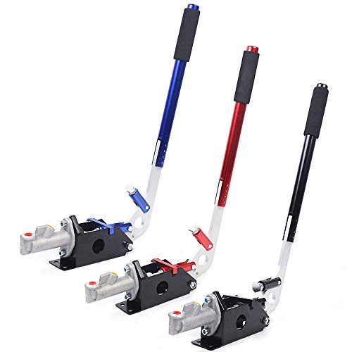KenSyuInt Hydraulische Handbremse Fly-Off Drift Handbrake Horizontal Vertikal Verstellbar Handbrake Handbremsengriffe (Rot) von KenSyuInt