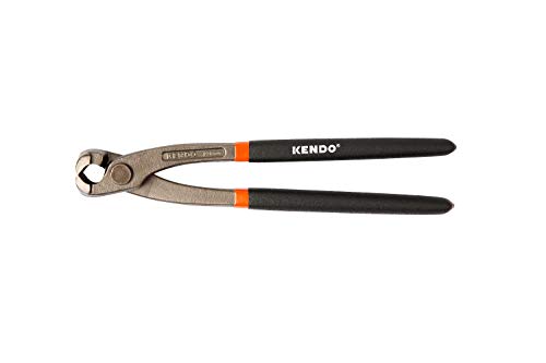 KENDO Profi Monierzange 225mm - Eisenbinderzange - Kneifzange - Beißzange - Flechterzange mit doppelbeschichtetem Griff - C55 Werkzeugstahl mit polierten und extra gehärteten Schneiden KENDO Profi Monierzange 225mm - Eisenbinderzange - Kneifzange - Beißzange - Flechterzange mit doppelbeschichtetem Griff - C55 Werkzeugstahl mit polierten und extra gehärteten Schneiden von Kendo