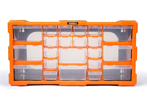 Kendo Kleinteilemagazin Schubladen - Sortierboxen für Kleinteile mit 22 Schubladen - Maße 49.5 x 16 x 25.5 cm - Robuster Polypropylen-Rahmen - Schrauben Sortierkasten für Wandmontage geeignet… Kendo Kleinteilemagazin Schubladen - Sortierboxen für Kleinteile mit 22 Schubladen - Maße 49.5 x 16 x 25.5 cm - Robuster Polypropylen-Rahmen - Schrauben Sortierkasten für Wandmontage geeignet… von Kendo