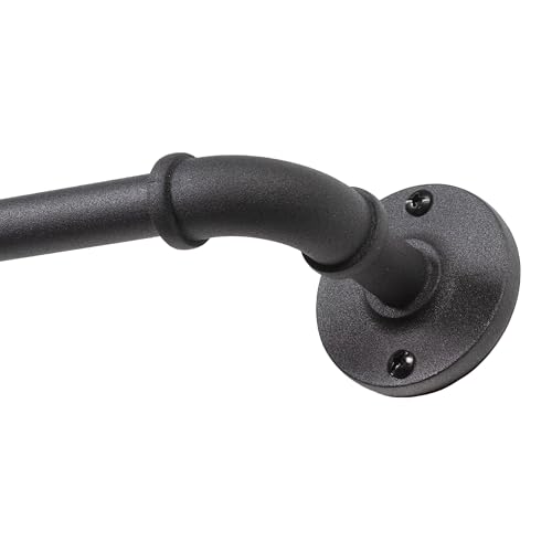 Kenney Adler Outdoor Fenster Gardinenstange, schwarz, 28"-48" von Kenney