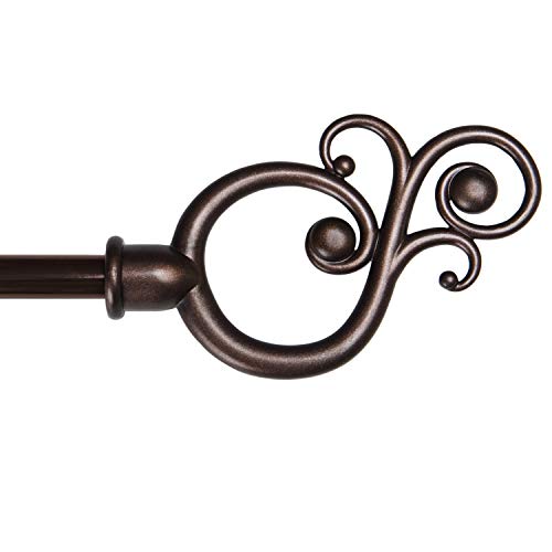 Kenney Cafe Fenster Gardinenstange, Schokoladenbraun, 28 to 48-Inch von Kenney