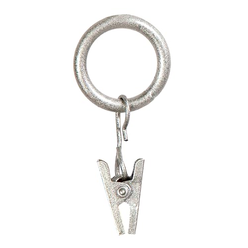Kenney Petit Window Curtain Clip Rings, 14-Pack, Pewter von Kenney